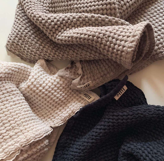 Waffle Towel | Blanket - Beige