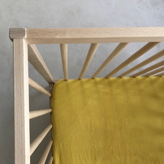 Linen Fitted Sheet - Cot