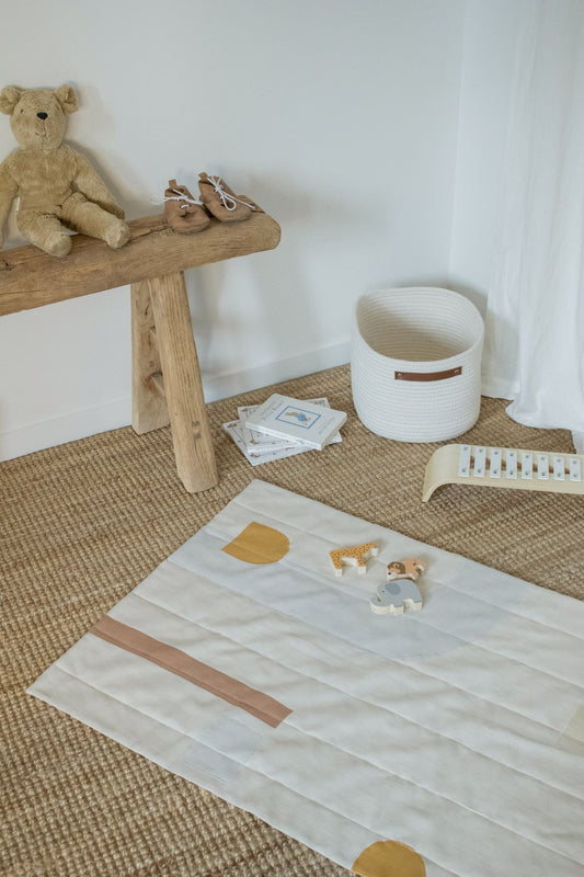 Hedwig en Hasse | Patchwork Playmat | Neutral 2