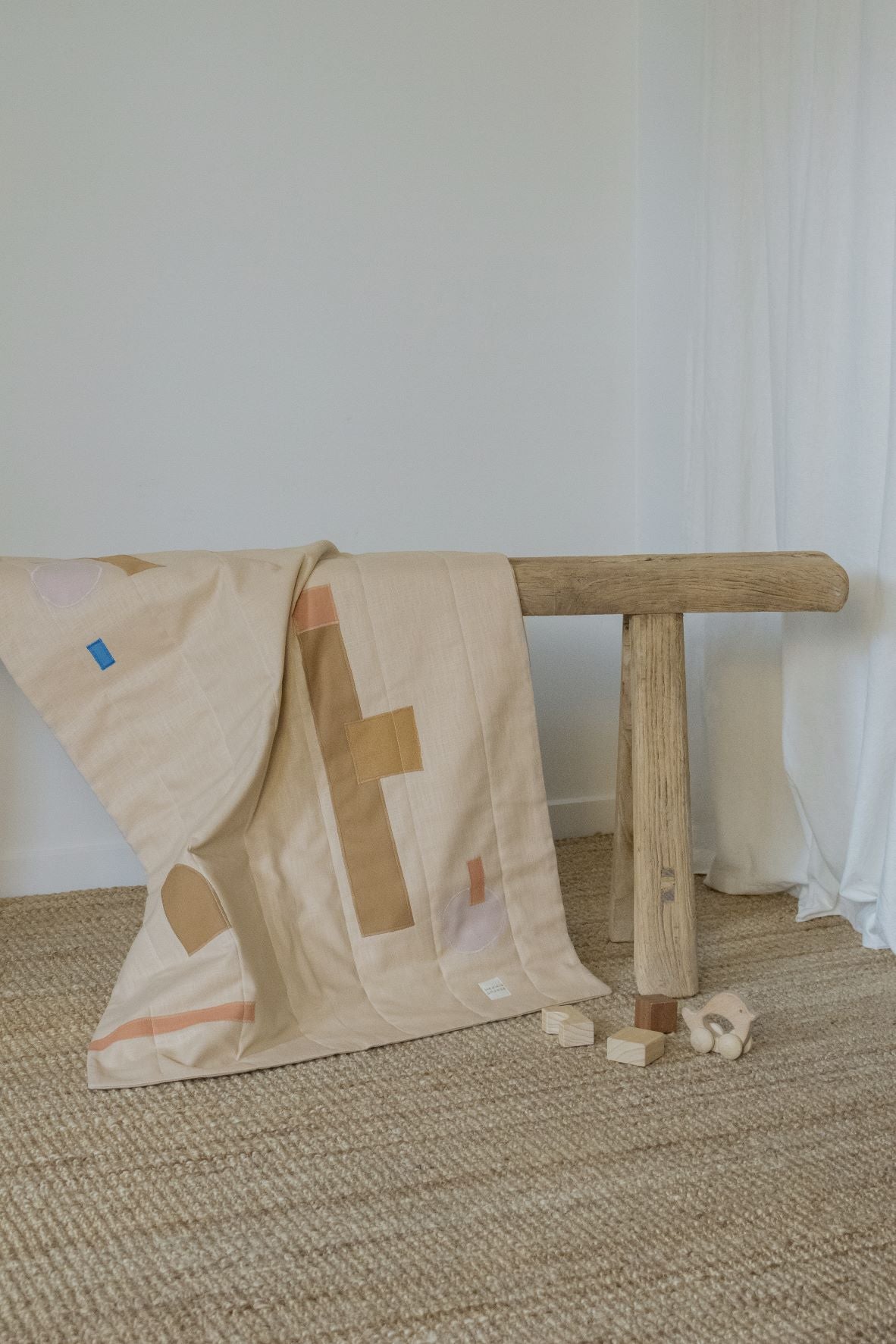 Hedwig en Hasse | Patchwork Playmat | Pale Peach