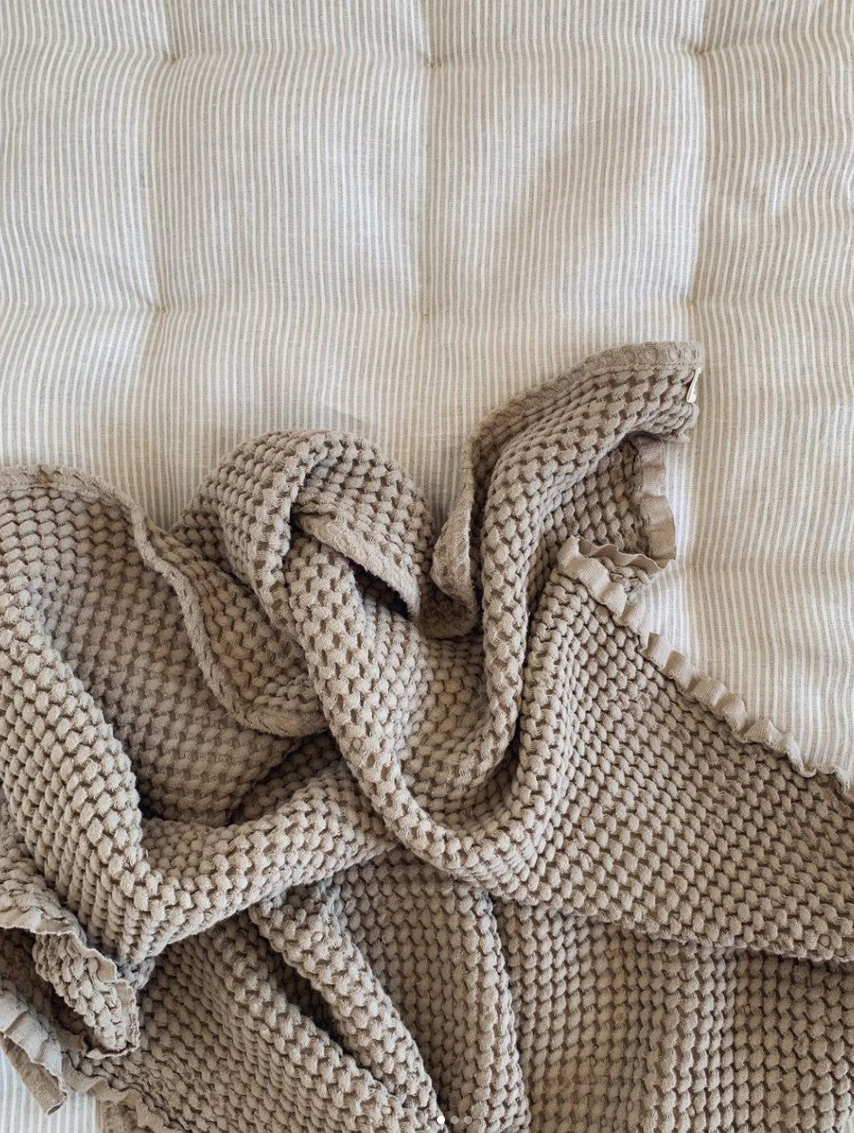 Waffle Towel | Blanket - Beige