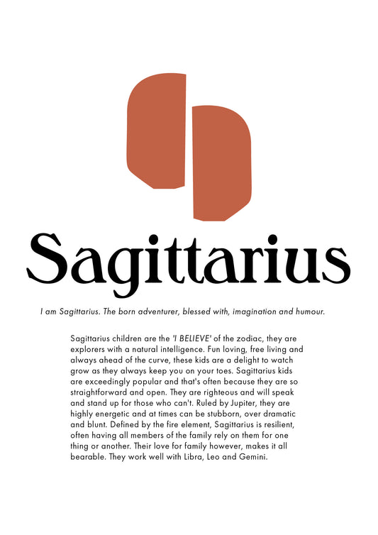 La Terre Press | Children's Zodiac Sign - Sagittarius