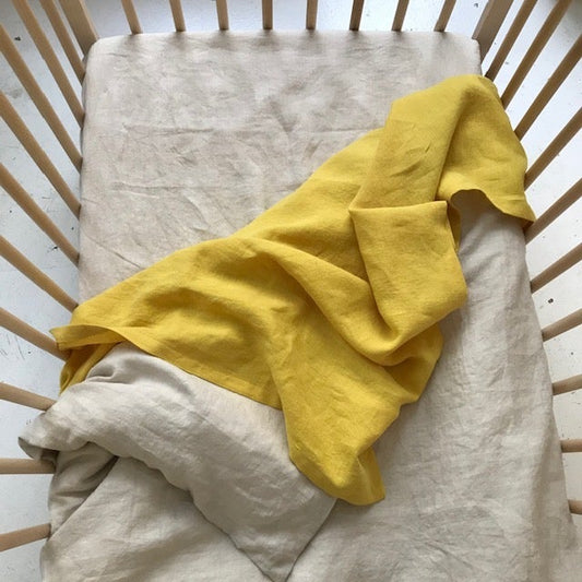 Linen Cot Sheet