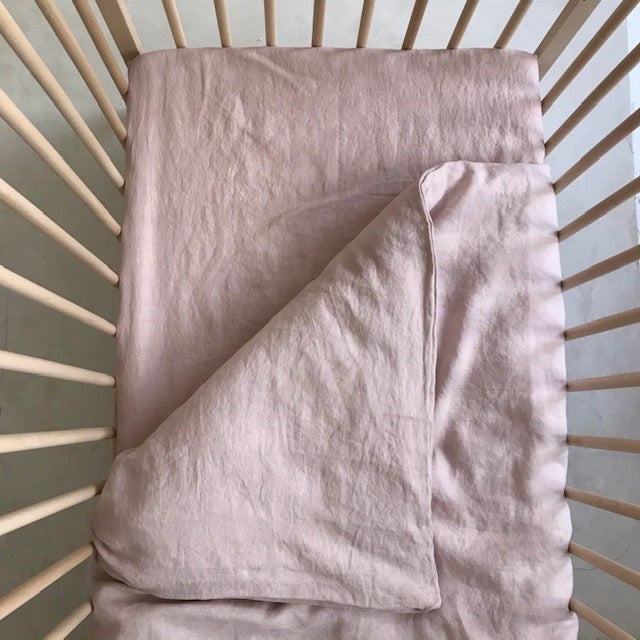 Linen Fitted Sheet - Cot