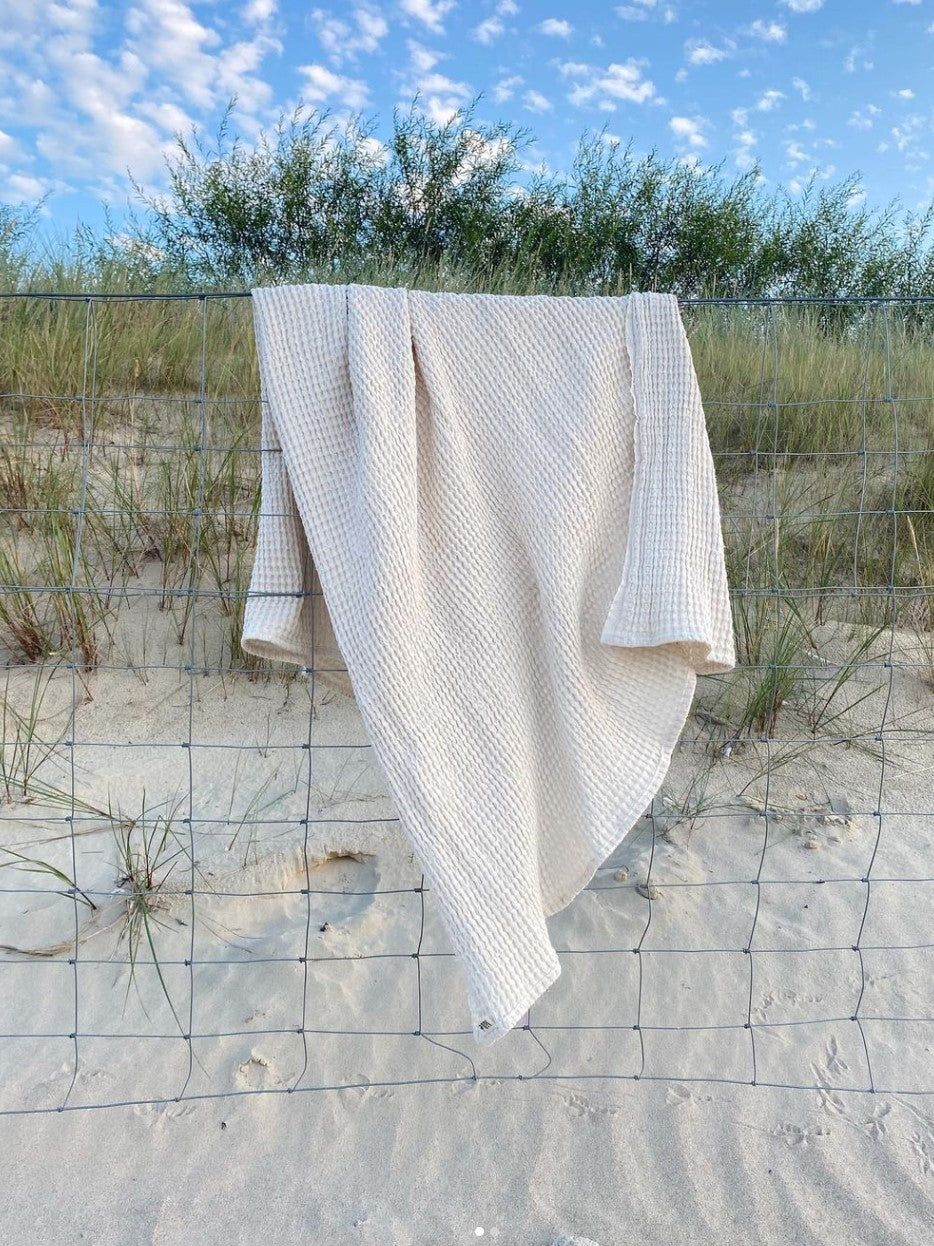 Waffle Towel | Blanket - Cream